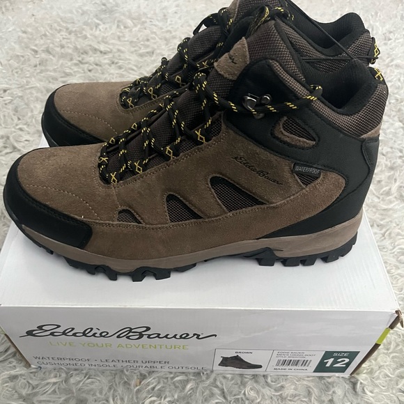 NWT! Brand new Eddie Bauer Brighton hiking boots size 12 - Picture 1 of 14